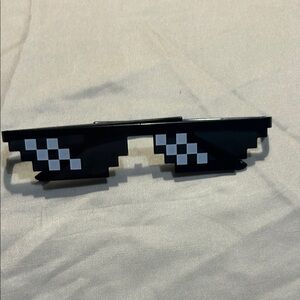 Pixelated Black Sunglasses